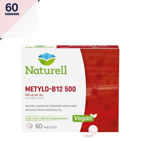 Naturell Metylo-B12 500 mcg 60 tabletek