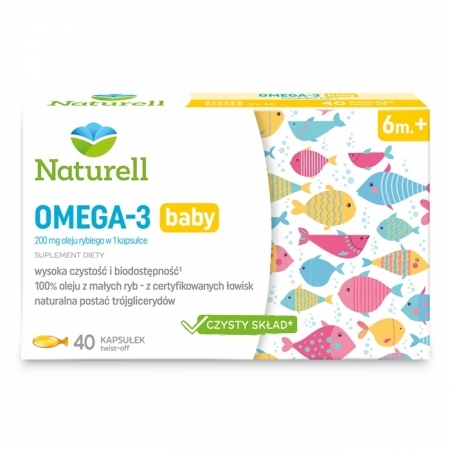 NATURELL Omega-3 Baby 40 kapsułek