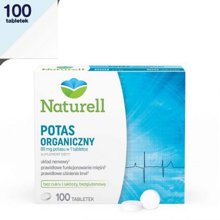Naturell Potas organiczny 80 mg 100 tabletek / Minerały