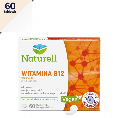 Naturell Witamina B-12 60 tabletek