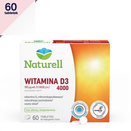 Naturell Witamina D3 4000 j.m 60 tabletek do ssania
