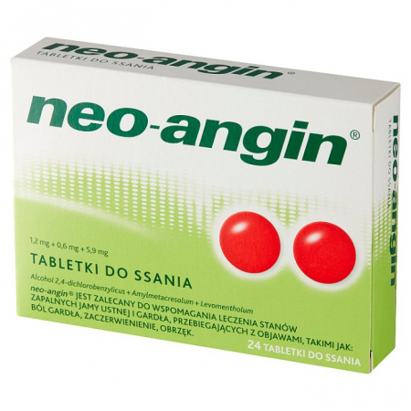 Neo-angin 24 tabletki do ssania