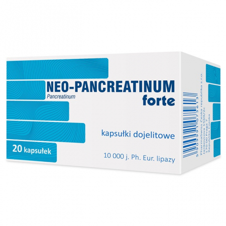 Neo-pancreatinum forte 20 kapsułek dojelitowych / Trzustka