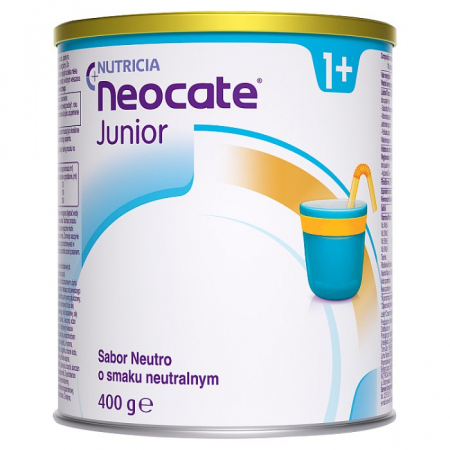 Neocate Junior 1+ preparat odżywczy o smaku neutralnym, 400 g