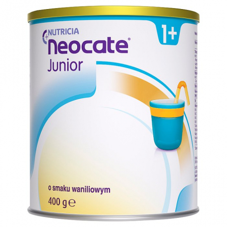 Neocate Junior 1+ preparat odżywczy w proszku o smaku waniliowym, 400 g