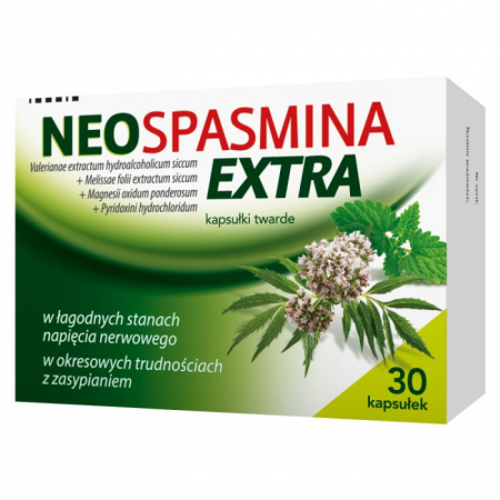 Neospasmina Extra kapsułki twarde o działaniu uspokajającym, 30 szt.