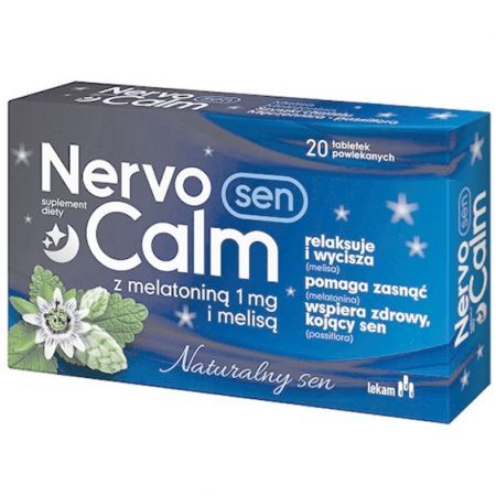 NervoCalm Sen z melatoniną i melisą 20 tabletek