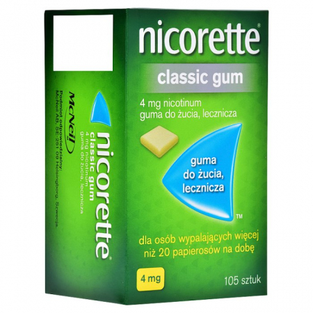 Nicorette Classic Gum 4 mg 105 szt.