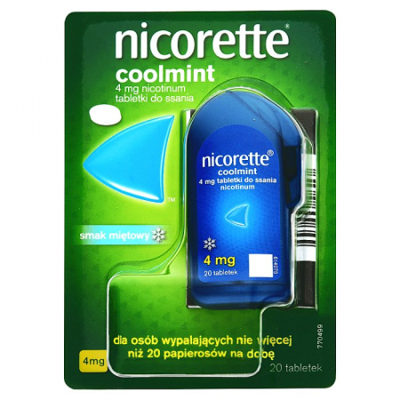 Nicorette Coolmint 4 mg 20 tabletek do ssania