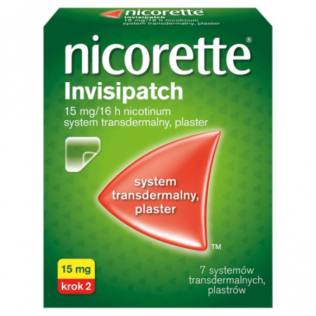Nicorette Invisipatch 15mg/16h 7 plast.