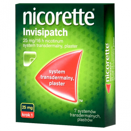 Nicorette Invisipatch 25mg/16h 7 plast.