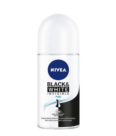 NIVEA BLACK & WHITE INVISIBLE PURE ANTYPERSPIRANT ROLL ON 50 ml