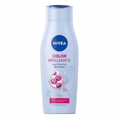 NIVEA Color Protect Łagodny Szampon do włosów farbowanych z serum 400 ml
