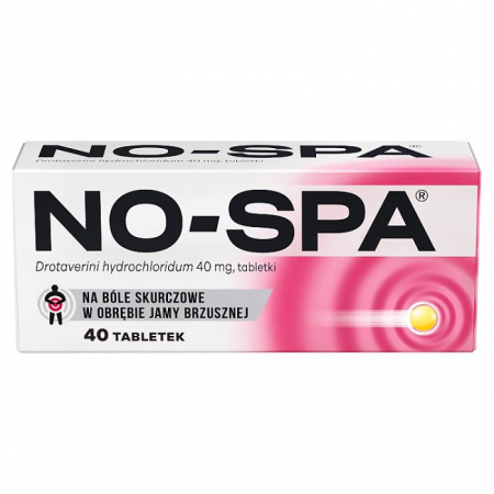 No-Spa 40 mg 40 tabletek / Skurcze mięśni gładkich