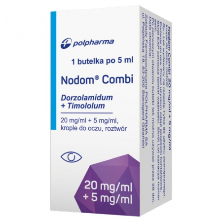 Nodom Combi 20 mg/ml + 5 mg/ml 1 butelka po 5 ml krople do oczu