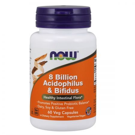 NOW 8 Billion Acidophilus & Bifidus 60 kapsułek