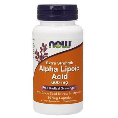 NOW Alpha Lipoic Acid 600 mg 60 kapsułek