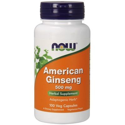 NOW American Ginseng 500 mg 100 kapsułek
