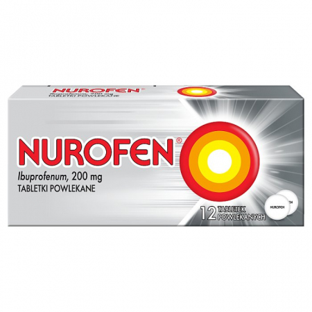 Nurofen ibuprofen 200 mg leki przeciwbólowe tabletki powlekane 12 szt