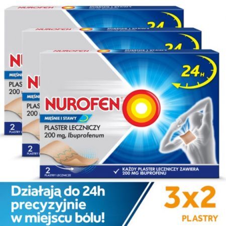 Nurofen Mięśnie i Stawy plaster leczniczy leki przeciwzapalne ibuprofen 200 mg 2 szt