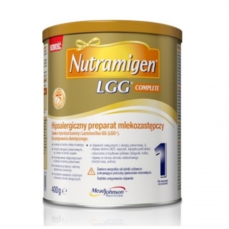 Nutramigen 1 LGG Complete preparat mlekozastępczy hipoalergiczny od urodzenia, 400 g