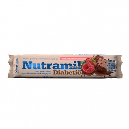Nutramil Complex Diabetic baton o smaku czekoladowo-malinowym Olimp Labs, 60 g