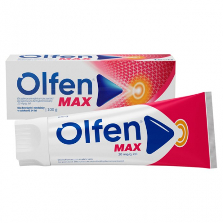 Olfen Max 20 mg/g żel na ból stawów i mięśni, 100 g