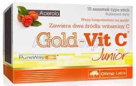 OLIMP Gold-Vit C Junior (smak malinowy) 15 proszek do sporządzenia zawiesiny / Acerola