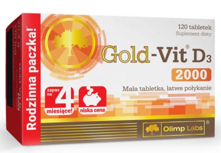 OLIMP Gold-Vit D3 2000 120 tabletek
