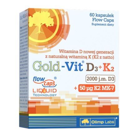 Olimp Gold-Vit D3 2000 j.m.+K2 60 kaps.