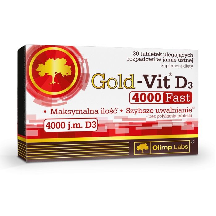 Olimp Gold Vit D3 4000 Fast 30 Tabletek Ulegających Rozpadowi W Jamie Ustnej Osteoporoza Lekischorzenia Alleccopl