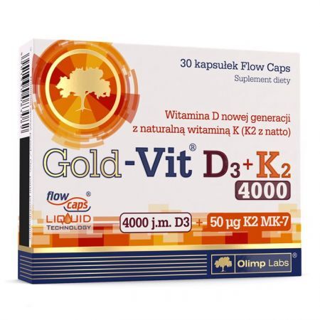 OLIMP Gold-Vit D3+K2 4000j.m. 30 kapsułek