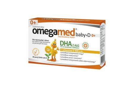 Omegamed Baby 0+ wit.D 30 kapsułek typu "twist off"