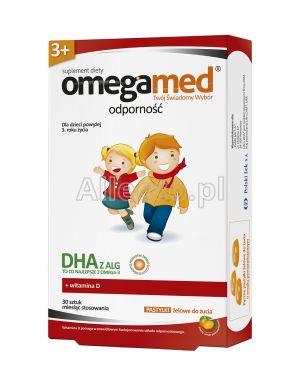 Omegamed Odporność 3+ 30 pastylek żelowych do żucia