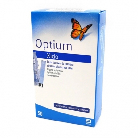Optium Xido paski testowe do glukometru, 50 szt.