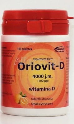 Oriovit-D 4000 j.m. 100 tabletek do ssania lub rozgryzania