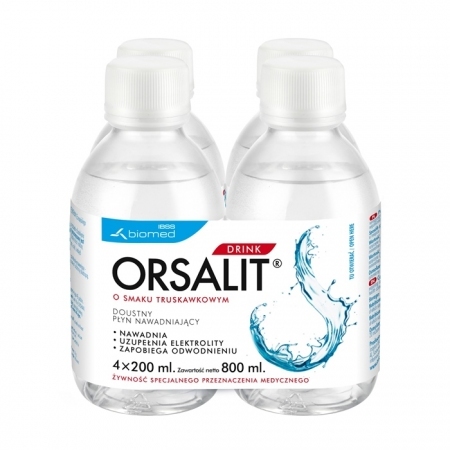 Orsalit drink (smak truskawkowy) 4 x 200 ml