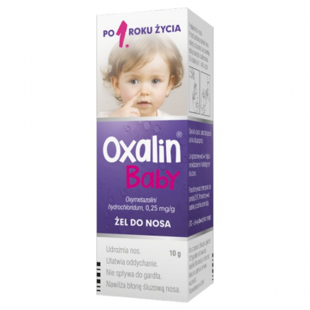 Oxalin Baby 0,25mg/g żel do nosa 10 g / Katar u dzieci