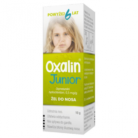 Oxalin Junior 0,5 mg/g żel do nosa 10 g / Katar