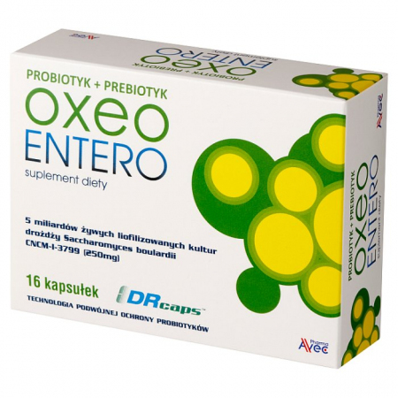 Oxeo Entero probiotyk + prebiotyk kapsułki, 16 szt.
