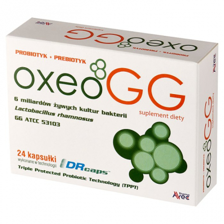 Oxeo GG probiotyk i prebiotyk kapsułki, 24 szt.