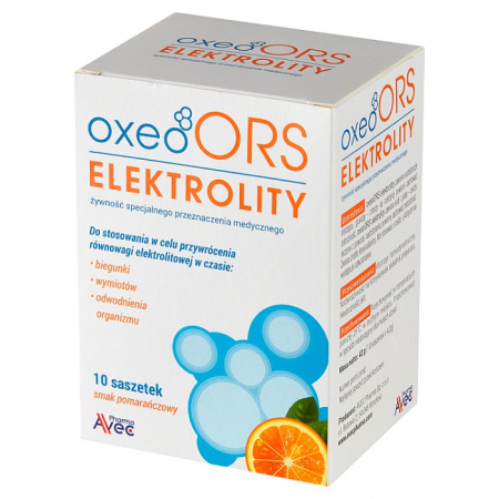 OxeoORS elektrolity (smak pomarańczowy) 10 saszetek