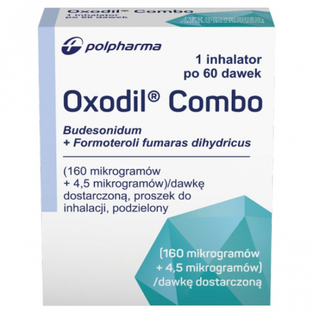 Oxodil Combo (160 mcg + 4,5 mcg)/daw. proszek w inhalatorze 60 dawek, 1 szt.