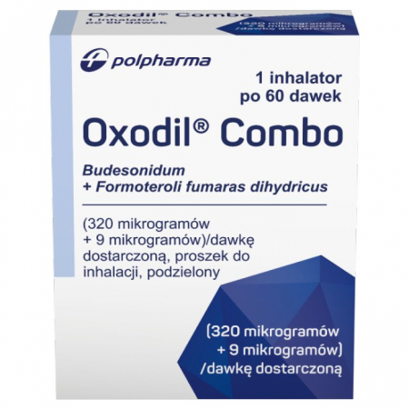 Oxodil Combo (320 mcg + 9 mcg)/daw. proszek w inhalatorze 60 dawek, 1 szt.