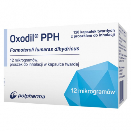 Oxodil PPH 12 mcg 120 kapsułek twardych z proszkiem do inhalacji
