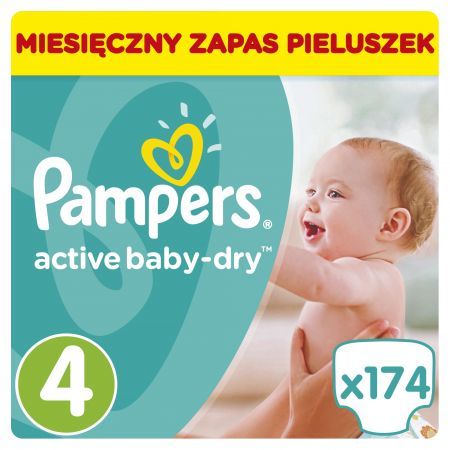 Pampers Active Baby 4 (9-14kg) 174 szt.