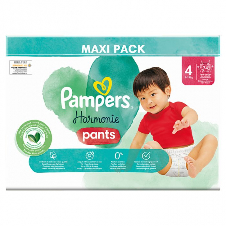 Pampers Harmonie Pants 4 Maxi (9-15 kg), 74 szt.