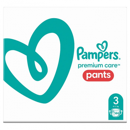 Pampers Premium Care Pants 3 Midi (6-11 kg) 144 sztuki