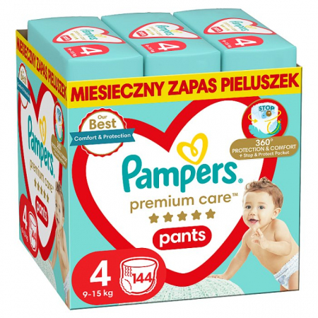 Pampers Premium Care Pants 4 Maxi (9-15 kg) 114 sztuk