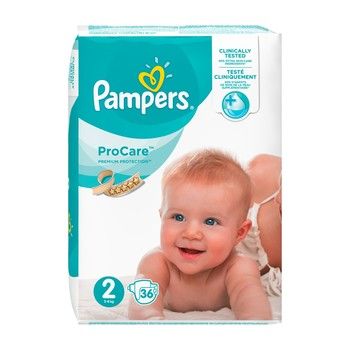 Pampers Pro Care 2 Pieluchy (3- 6kg) 36 szt.